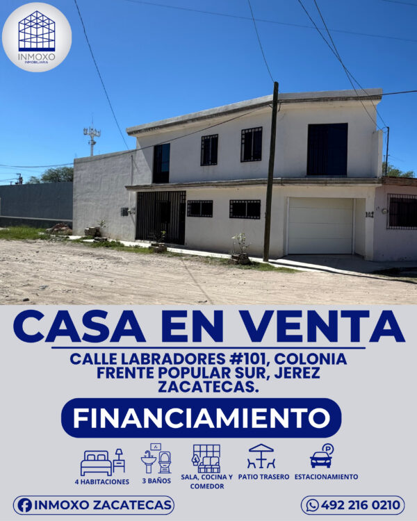 Casa en venta, Jerez, zacatecas.