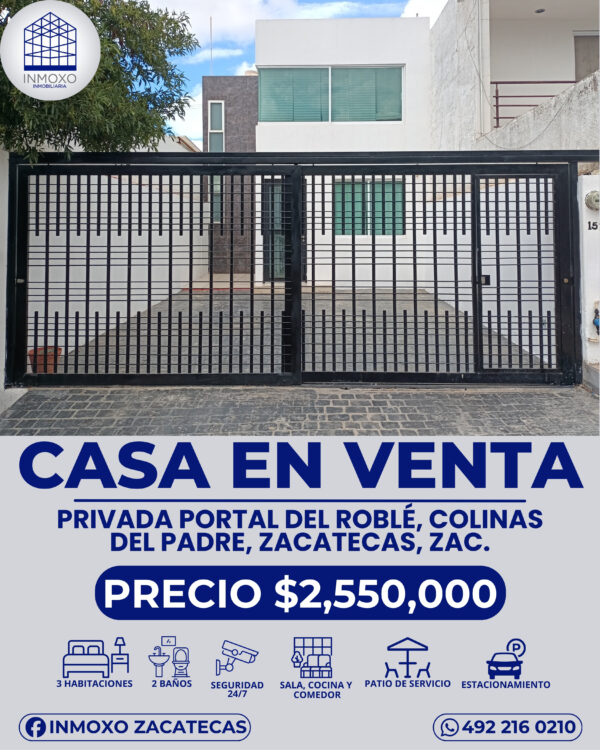 Casa en Venta, Zacatecas, Zac.