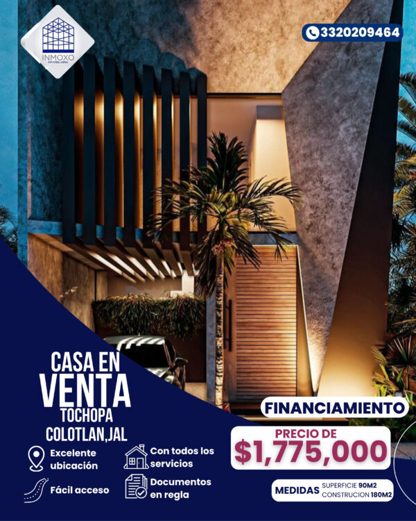 Casa en venta en Tochopa, Colotlan, jalisco.