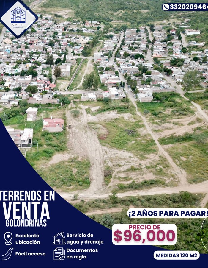 Terrenos en venta en las Golondrinas