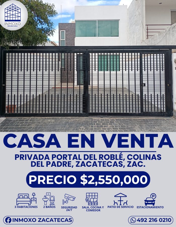 Casa en Venta, Zacatecas, Zac.